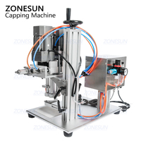 ZONESUN ZS-XG6100 Bureau Déclencheur Cap Capsuleuse Twist D'étanchéité En Plastique Verre Gouttes Bec Poche Bouteille Machine de Capsulage