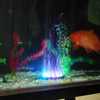 Lumière LED submersible multicolore pour aquarium, décoration de l'aquarium, amélioration de l'oxygénation, disque d'air circulaire en plastique, 220V