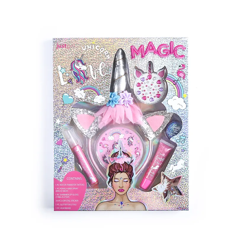 Teenager Fashional Cosmetic HAIR MAKEUP SET Have Jewel Sticker Sheet And No Animal Test and Free of Animal Ingredients