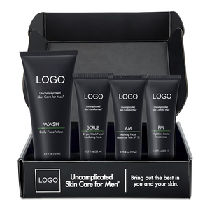 Logo personnalisé label privé ensemble <span class=keywords><strong>de</strong></span> soins <span class=keywords><strong>de</strong></span> la peau hydratants pour hommes kits <span class=keywords><strong>de</strong></span> soins <span class=keywords><strong>de</strong></span> la peau hydratants et non compliqués pour adultes approvisionnement OEM - Product Image 1