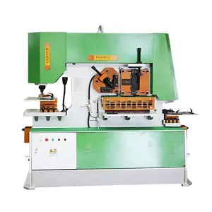 Q35Y-16 Multi-function hydraulic iron work machine , combined punching and cutting machine , multi hole punch