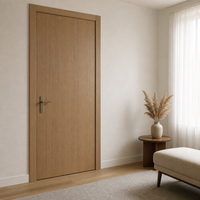 Porte insonorisée pour appartement 55 dB, isolation phonique pour ascenseur et couloir, type T à trois rainures, composite bois massif, sur mesure