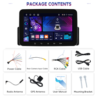 Autoradio Android Podofo 7'' 4+64G 1 Din, CarPlay/Android Auto sans fil, GPS, WIFI, FM, RDS, AI, DSP, BT, EQ, OEM