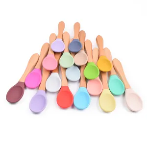 6pcs/Set Baby Spoon - Small Silicone Spoon For The First Stage - Baby Spoon  Fork - 100% Food Grade - Suitable For Dishwasher