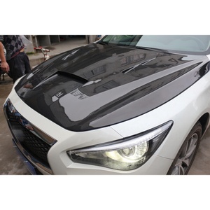 Capó de Fibra de Carbono, Nuevo, Instalación con Pernos, Color Negro, Modificación/Actualización, Compatible con Infiniti 2014 Q50, 1 Año de Garantía - Product Image 3