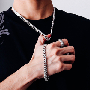 Bracelet cubain en argent sterling S925 6MM, serti de moissanite VVS, testé au diamant, style hip-hop, bijoux étincelants, cadeau - Product Image 6