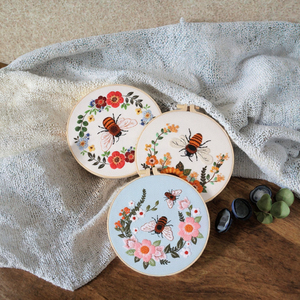 ชุดผ้าปักมือสไตล์ยุโรป ผ้าฝ้ายเป็นมิตรกับสิ่งแวดล้อม เหมาะสำหรับมือใหม่ พร้อมลายปักดอกไม้และหญ้าที่ประณีต - Product Image 2