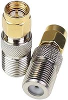 Adaptador de Conector Coaxial BNC Macho a F Hembra de 50 Ohmios, Material de Contacto de Cobre, Forma Irregular, para Equipos de Comunicación