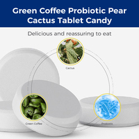 SLIM BOOST Comprimés Détox Rapide 7 Jours Café Vert Probiotique Poire Cactus Bonbons Ingrédients Naturels Complément Minceur Santé