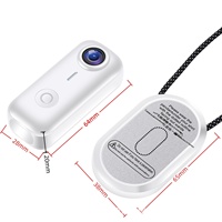 Caméra d'action miniature 2K étanche, mains libres, POV, pour vélo et moto, avec kits de fixation