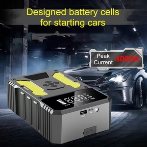 Coche arranque Power Jumper Cable Booster cargador de batería de coche 4 en 1 7200mAh portátil coche Jump <span class=keywords><strong>Starter</strong></span> bomba de aire - Product Image 3