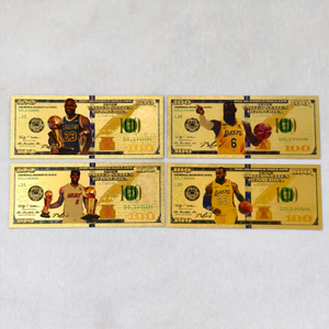 Billete Coleccionable de Papel de Oro de 24K del Estrella de la NBA <span class=keywords><strong>LeBron</strong></span> James, Regalo - Product Image 1