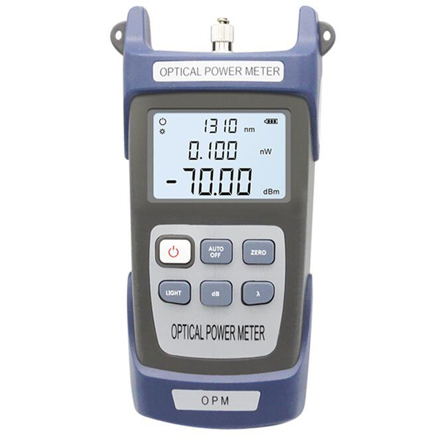 FONGKO Power Meter FTTX Handheld Network Detection Online Fiber Tester with FC SC APC Adapter