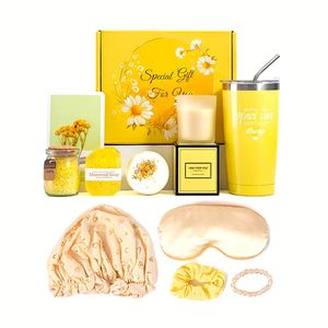 Exquisite Luxury Spa <b>Gift</b> Basket for Her - Includes Tumbler, Candle, Bath Bomb, Soap, and Salts - Perfect Self-Care <b>Gift</b> Box - Product Image 5