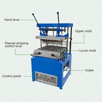 Machine industrielle à gaufres, donuts, biscuits, coupes comestibles et cornets de crème glacée pour thé, café et pizza