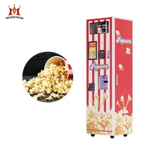 Máquina expendedora automática de palomitas de maíz de alta ganancia Máquina comercial de palomitas de maíz fácil de operar para cine
