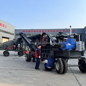 Direkt vom Hersteller: Tragbarer mobiler PE400x600 Diesel-Backenbrecher mit Vibrationsförderer und Förderband - Product Image 2