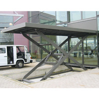 Haute qualité 3ton manuel ciseaux plate-forme élévatrice bon marché hydraulique Double-pont voiture ascenseur Parking voiture ascenseur