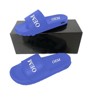 Tongs pour femmes de haute qualité une sangle de couleur blanche classique confortable Logo personnalisé hommes PVC pantoufles à glissière - Product Image 5