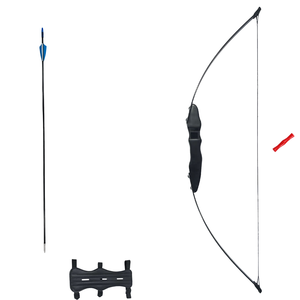Pack Démarrage Tir à L'arc : Lanceur + 6 Flèches (sans Arc) HNZMDY Noir