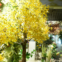 Arbres artificiels en plastique, fausse plante en pot pour décoration de bureau, grands arbres artificiels d'extérieur