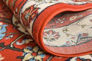 Espahan Collection Cape Cod 9x12 <span class=keywords><strong>Tapis</strong></span> rectangulaire en terre cuite noir avec motif fruits de mer riz poulet - Product Image 4