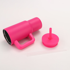 40oz H4.0 Handle Car Travel Tumbler Vacuum <b>Insulated</b> <b>Mug</b> Lid Straw Non-Slip OEM ODM Custom Logo - Product Image 3