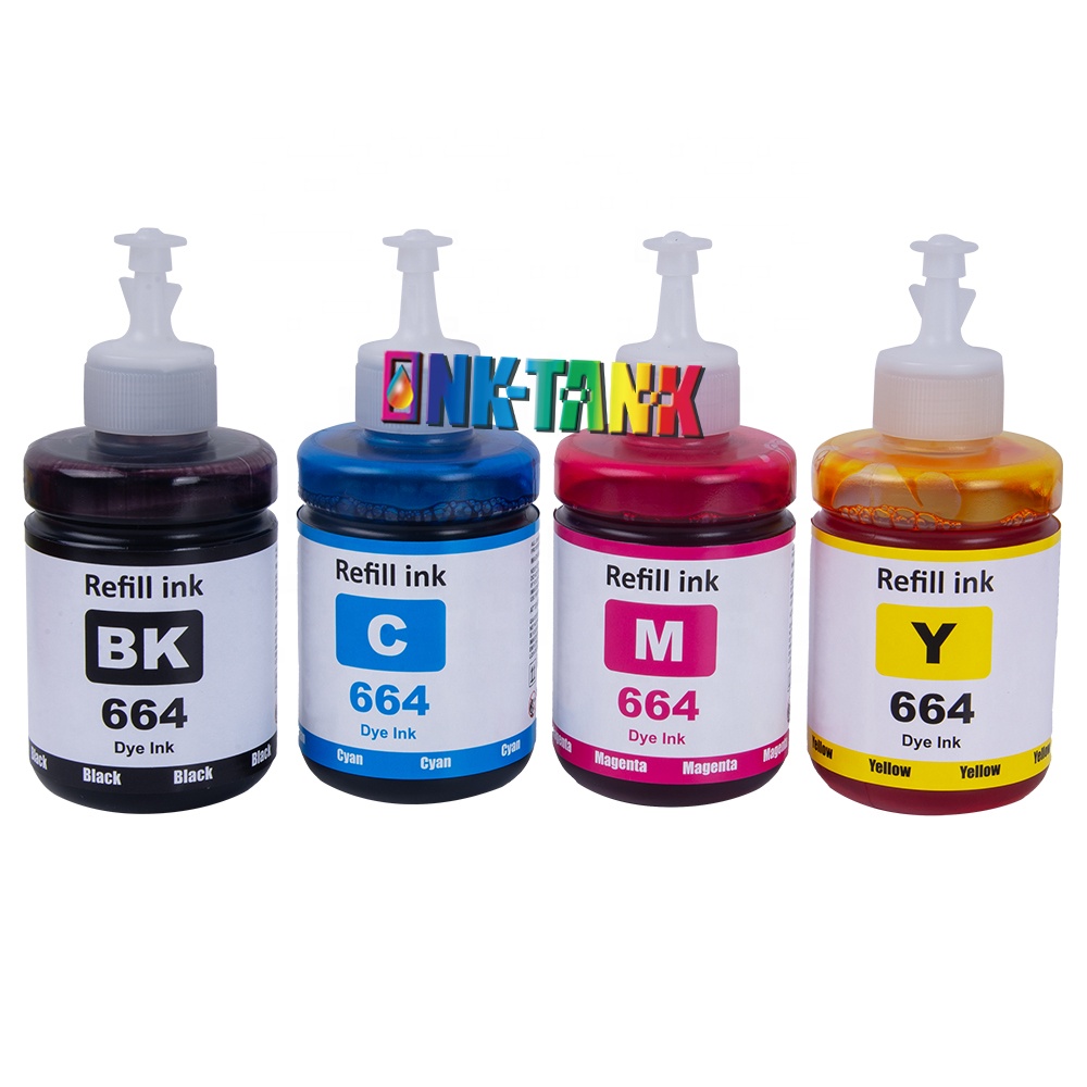 Чернильный бак 664 T664 T6641 Премиум цвет совместимый флакон заправка Tinta краситель BK чернила для принтера Epson L120 L380 L210 L220 L3060