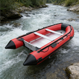 Bateau gonflable en PVC léger, design de fond stable, <span class=keywords><strong>anti</strong></span>-retournement, radeau sûr pour adultes et enfants, pour le surf - Product Image 1
