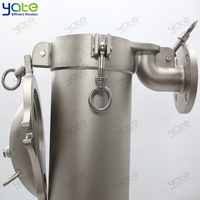 Sanitair ontwerp High Flow Turtle Back enkelzakfilter met SS304 roestvrijstalen behuizing voor fruitpulpfiltratie
