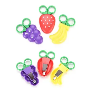 अलग अलग रंग और आकार बच्चों बच्चों बहु-fonction Handwork के साथ कैंची फल म्यान बाल विहार के लिए suitale
