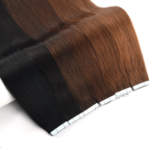 Extensiones de Cabello Humano Remy Ruso 12A Doble Trama Sin Costuras, Cabello Remy Liso Sin Procesar, Cinta Adhesiva Invisible de PU - Product Image 3