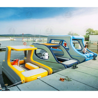 Prix d'usine réels Fabrication Yacht gonflable Catamaran Maison gonflable de luxe Bateau Sport avec moteur pour bateau flottant