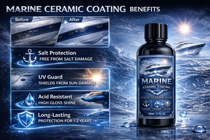 GRAPHONEX Revêtement Céramique Marin Transparent 50ml pour Bateaux Brillance Longue Durée Protection Contre la Saleté Bouclier Céramique pour Gelcoat - Product Image 3