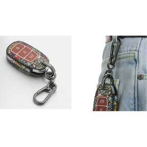 신상품 알루미늄 캠핑용 카라비너 메탈 클립 고리 키링 스냅 후크 다채로운 각인 스위블 - Product Image 5