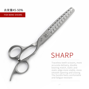 Forbici Professionali CNC Premium VG10 Grigio Opaco per Barbiere, Forbici per Sfoltire i <span class=keywords><strong>Capelli</strong></span>, Tijeras da Salone per <span class=keywords><strong>Parrucchieri</strong></span> - Product Image 3