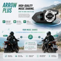 Accessoires de moto, interphone pour casque, casque audio, 24 utilisateurs, MESH, portée de l'interphone 1500 m