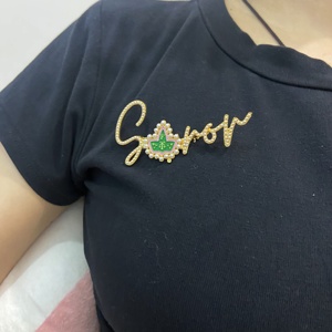 <span class=keywords><strong>Grande</strong></span> broche en perles SOROR plaquée or, motif fleur violette Delta Sigma Theta, pour membre de la sororité, style Diva, pour revers de veste - Product Image 2