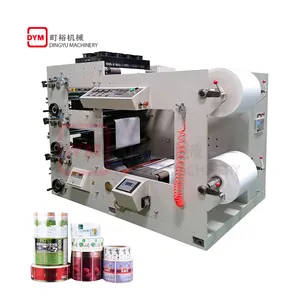 DINGYU Flexo Thermo aufkleber Etikett 3-Farben-Flexodruckmaschine Flexodruck