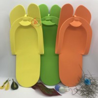 Tongs en caoutchouc unisexe bon marché, vente en gros, pantoufles en mousse Eva jetables pour Salon de manucure et SPA de jour