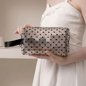 Portable Heart-Shaped Cosmetic <b>Bags</b> Makeup Storage <b>Bag</b> Women Outdoor Toiletries Organizer Skin Care Products Lipstick Organizers - Product Image 3