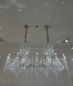 Luxury French Cristal Chandelier Designer Crystal Pendant Light Villa Hotel Lighting Wedding Decoration Restaurant Hanging Lamps