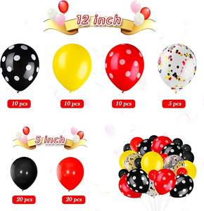 75 pièces <span class=keywords><strong>de</strong></span> ballons <span class=keywords><strong>de</strong></span> couleur souris, confettis, ballons à pois, guirlande <span class=keywords><strong>de</strong></span> latex pour Halloween, baby shower, <span class=keywords><strong>mariage</strong></span>, anniversaire <span class=keywords><strong>de</strong></span> souris - Product Image 4