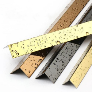 Fabricant de profilés de <span class=keywords><strong>carrelage</strong></span> en acier inoxydable poli moderne, en forme de L, pour les coins, bande décorative, installation facile - Product Image 1