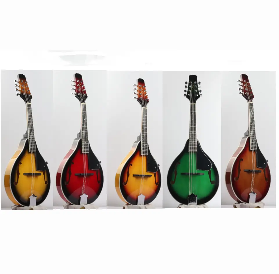 Four-string acoustic mandolin, bright basswood, Western musical instrument mandolin
