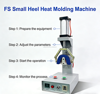 Machine de formage de chaussures FS à tête unique pour empeignes de chaussures de sport en cuir, station chaud/froid, moteur de formage de bout, de dos et de talon, 220V 30kg