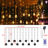 Guirlande lumineuse LED d'intérieur et d'extérieur, boules transparentes, 2,5 m, 3,5 m, éclairage pour maison, jardin, fête, décoration de vacances
