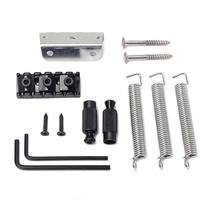 Black Floyd Rose Double Locking sistem Tremolo 6 String Bridge gitar untuk gitar listrik pengganti