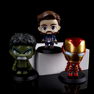 Ensemble de figurines d'action de jouets de dessin animé <span class=keywords><strong>Marvel</strong></span> Iron Spider Man <span class=keywords><strong>Thor</strong></span> en PVC - Accessoires d'ornement pour voiture et bureau avec emballage d'origine - Product Image 4