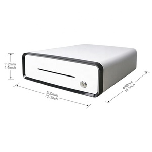 blanco CX-330, <span class=keywords><strong>5</strong></span> compartimentos para <span class=keywords><strong>billetes</strong></span> y 8 para monedas, cajón para caja registradora POS, compatible con <span class=keywords><strong>euros</strong></span> - Product Image 3